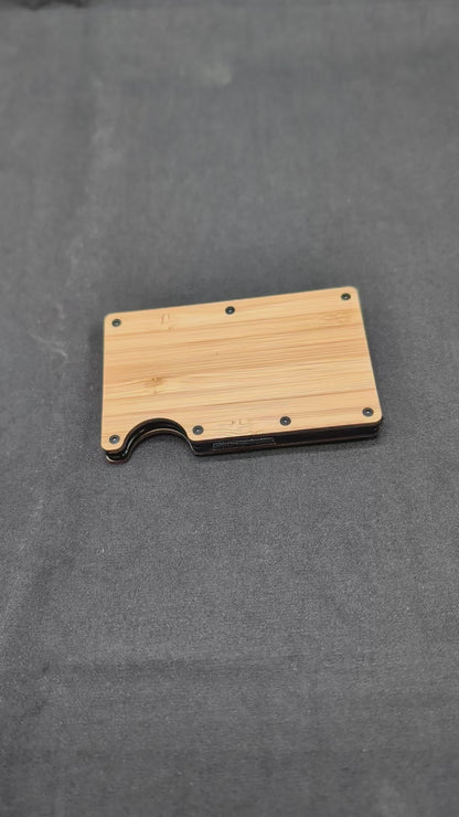 Bamboo Wood Minimalist Wallet