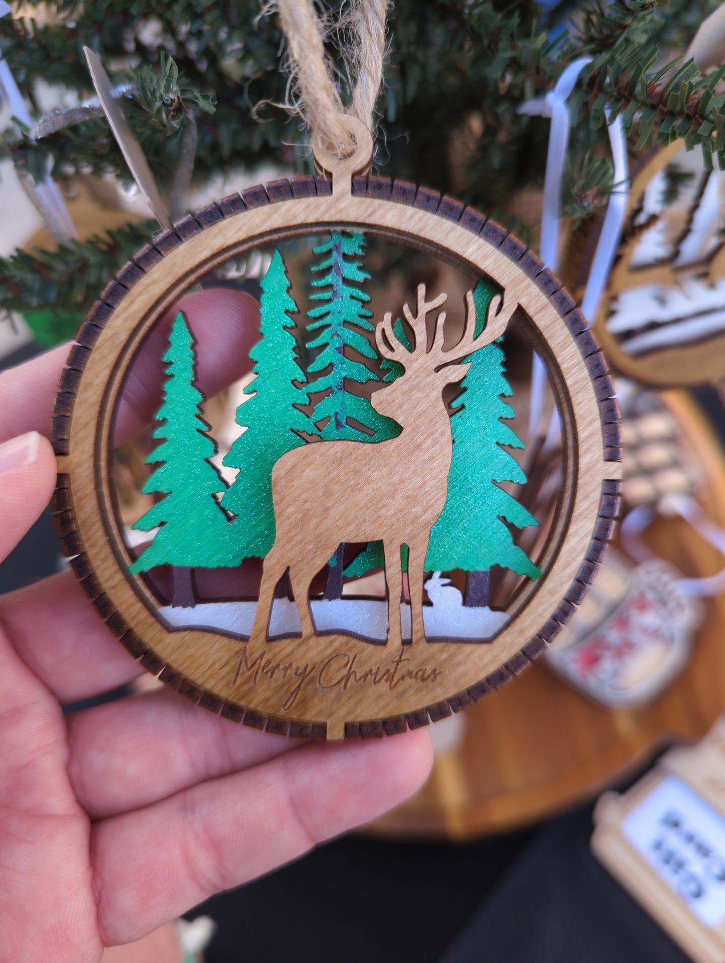 Kerf Edge 2 Layer Ornament