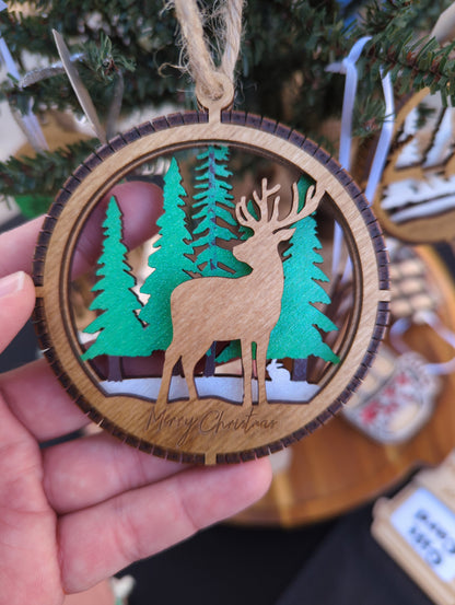 Kerf Edge 2 Layer Ornament