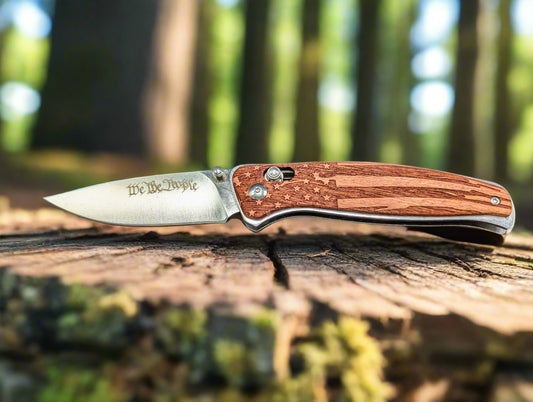 We The People - American Flag Knife.