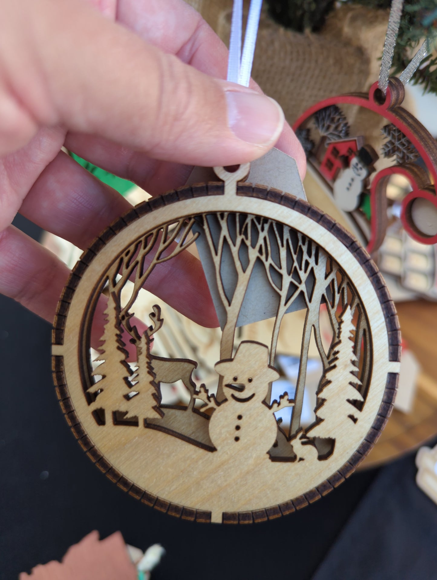 Kerf Edge 2 Layer Ornament